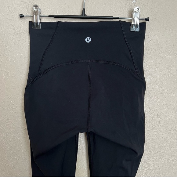 Lululemon Train Times Crop Leggings in Black 2 - Picture 7 of 8